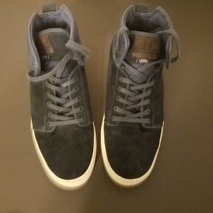 Vans Off the Wall Blue Suede hi tops Size 10